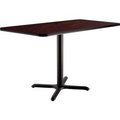 National Public Seating Interion Breakroom Table, 48Lx30Wx29H, Mahogany 695849MH